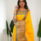 Cotton Kurti and Dupatta with Intricate Weaving Work