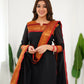 Cotton Kurti and Dupatta with Intricate Weaving Work