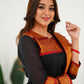 Cotton Kurti and Dupatta with Intricate Weaving Work