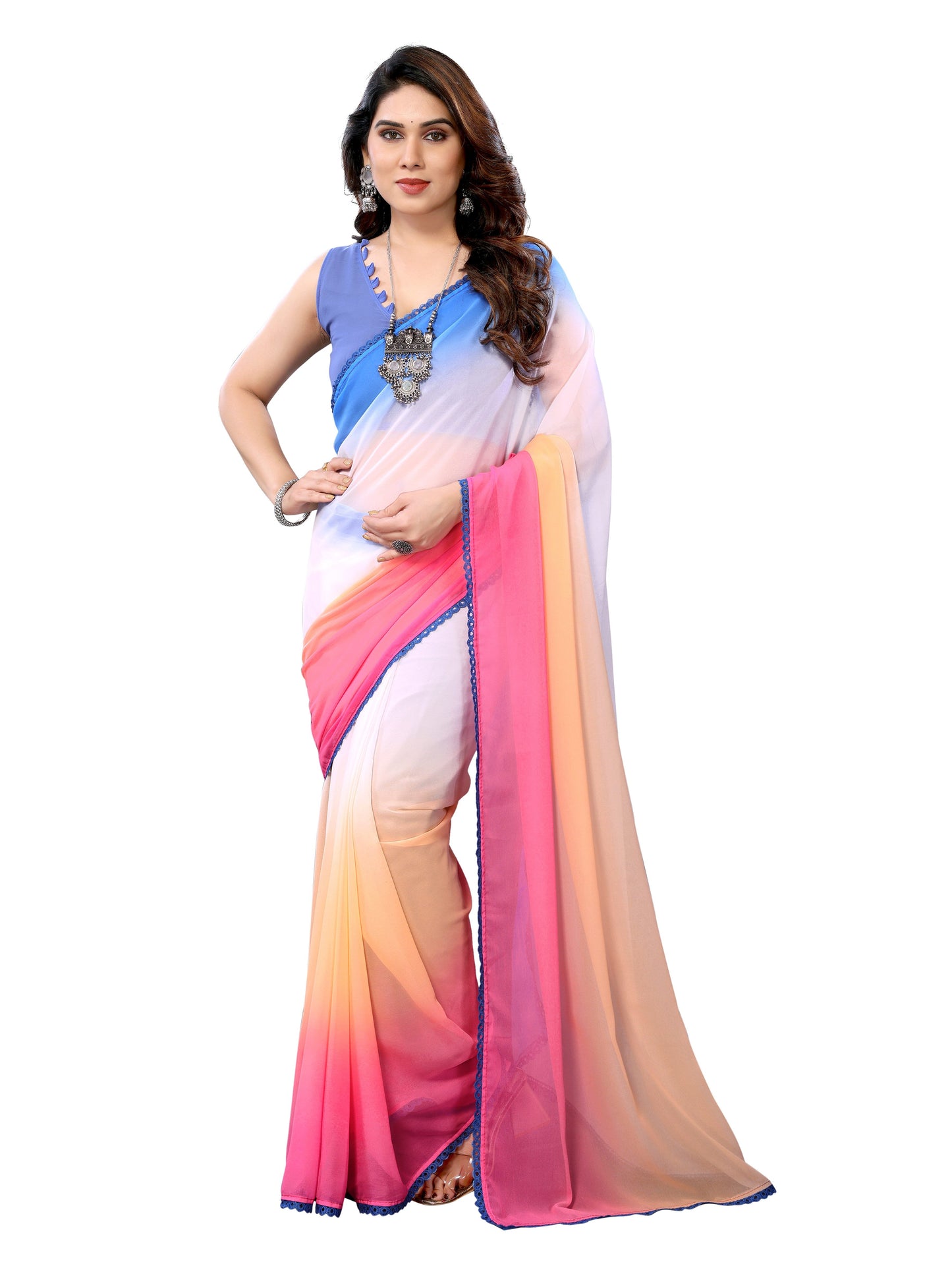 Ready to Wear Georgette Printed Saree
