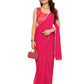 Ready to Wear Pink Color Printed Georgette Saree with Lace