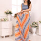 Pre-Stitched Georgette Saree  Ready to Wear Daily Printed Saree