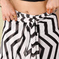 Black & White Zigzag Print Ready to Wear Georgette Saree – Pre-Stitched Daily Wear Saree