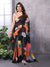 Black Quick Draping Printed Saree