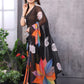 Black Quick Draping Printed Saree
