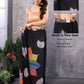 Black Quick Draping Printed Saree