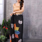Black Quick Draping Printed Saree