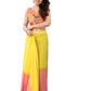 Ready to Wear Yellow Color Printed Georgette Saree with Lace