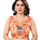 Ready to Wear Yellow Color Printed Georgette Saree with Lace