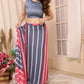 Ready to Wear Pink Leriya Color Printed Georgette Saree with Lace