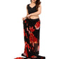 Ready to Wear Black Color Printed Georgette Saree with Lace