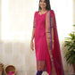 Stylish Pink Cotton Kurti with Black Border – Comfort Meets Class.