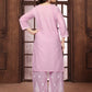 Beautiful Pink Chikankari Cotton Kurti with pant