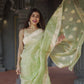 Lilaan Soft Slab Cotton Saree with Rich Weaving Blouse Elegant & Comfortable