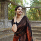 Elegant Jacquard Saree with Contrast Blouse