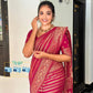 Soft Lichi Silk Jacquard Saree with Contrast Blouse – Wedding & Party Wear