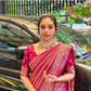 Soft Lichi Silk Jacquard Saree with Contrast Blouse – Wedding & Party Wear