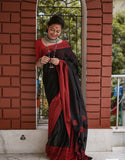 Handwoven Manipuri Soft Cotton Saree Festive Special with Running Blouse
