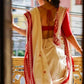 Soft Lilian Cotton Saree with Manipuri Thread work