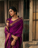 Soft Lichi Silk Saree with Rich Jacquard