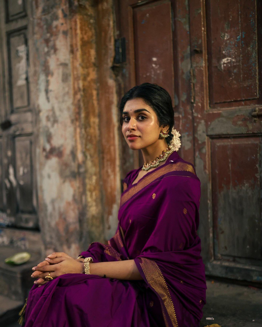 Soft Lichi Silk Saree with Rich Jacquard