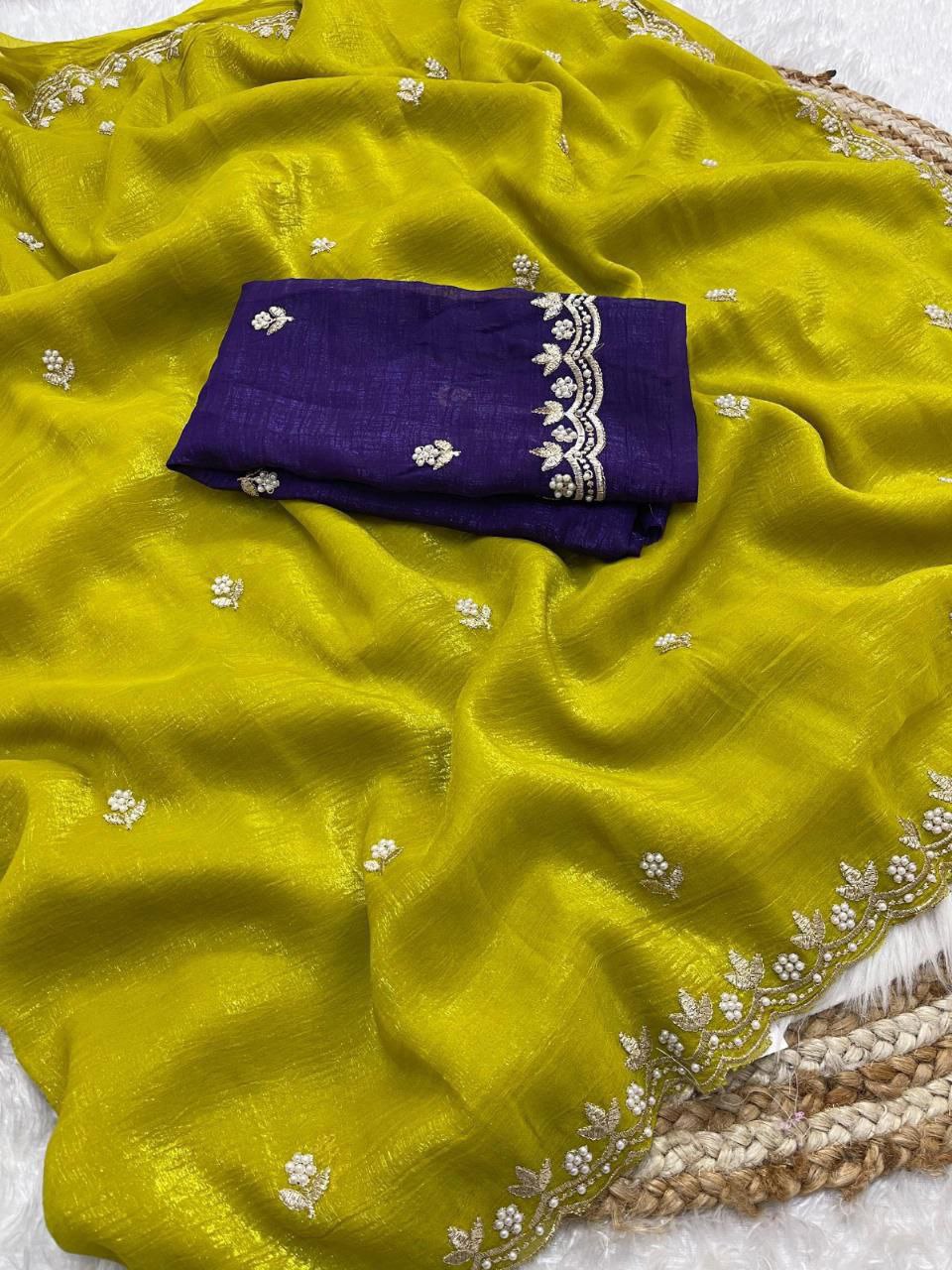 New Launching satin chiffon crush silk