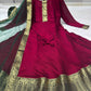 Vichitra Silk Gown with Net Dupatta