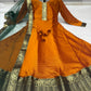 Vichitra Silk Gown with Net Dupatta