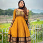 Anarkali Kurta Set in Vichitra Silk with Zari Detailing